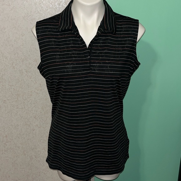 Nike Tops - nike golf sleeveless polo quarter zip